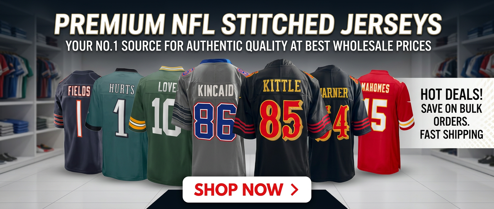 high quality stitchecd team NFL jerseys