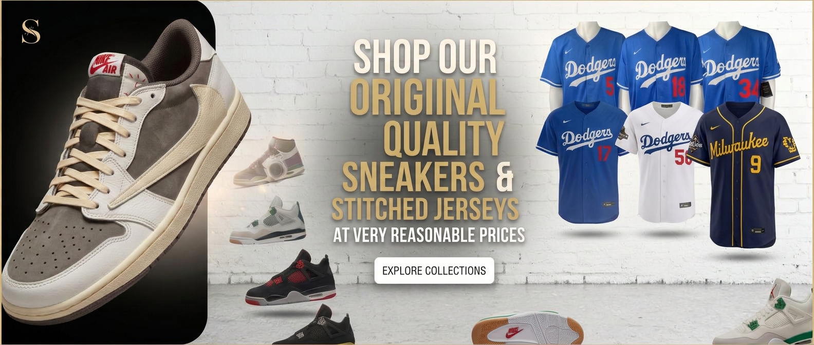 Original quality sneakers and stitched mlb jerseys